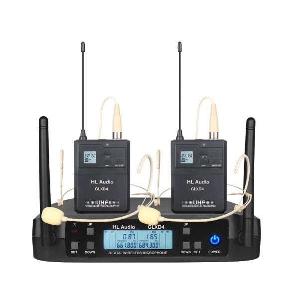 Радіосистема з двома наголовними мікрофонами HL AUDIO GLXD4 Headset