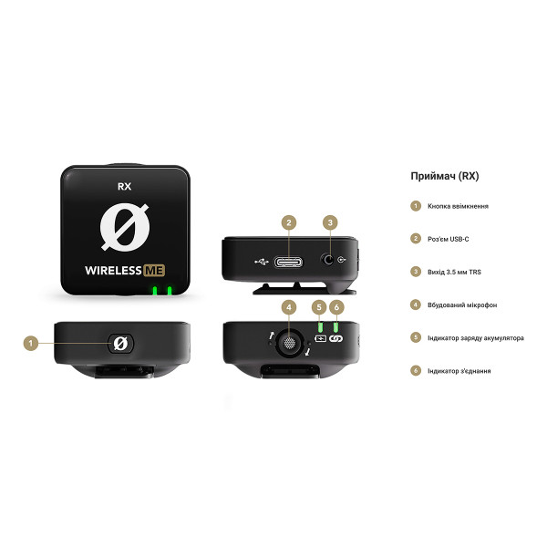 Радіосистема для відео RODE Wireless ME Dual