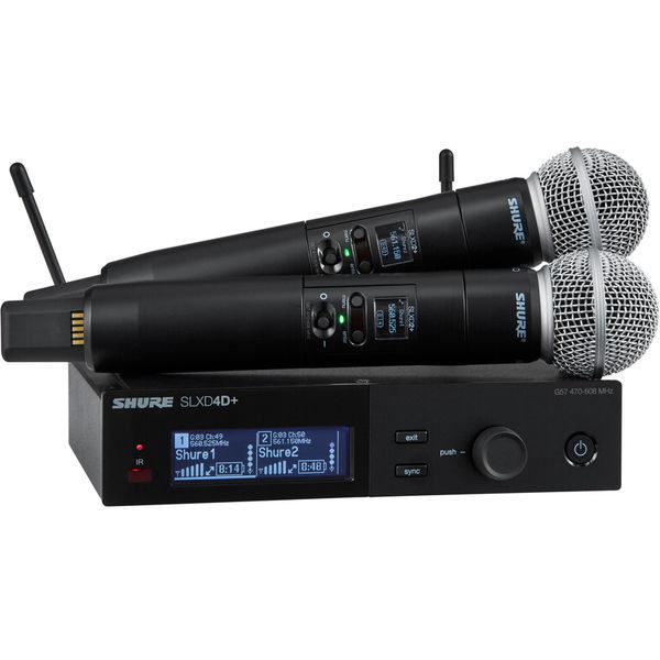 Радіосистема з двома ручними мікрофонами SHURE SLXD24D+E/SM58
