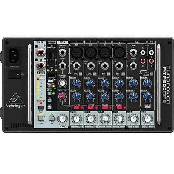Мікшерний пульт з підсилювачем BEHRINGER PMP500MP3