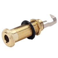 Джек стерео мама гітарний PAXPHIL LJ20 GD CYLINDER FLUSH MOUNT JACK (Gold)