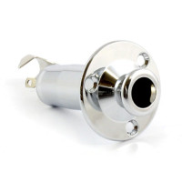 Джек стерео мама гітарний PAXPHIL LJ35 SCREW MOUNT STEREO ENDPIN JACK (CHROME)