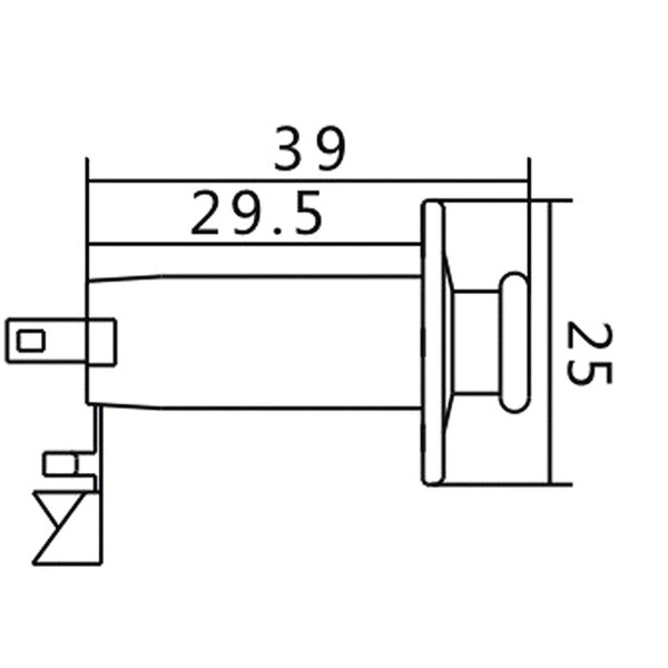 Джек стерео мама гітарний PAXPHIL LJ35 SCREW MOUNT STEREO ENDPIN JACK (CHROME)