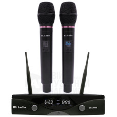 Радіосистема з двома ручними мікрофонами HL AUDIO DG-2000