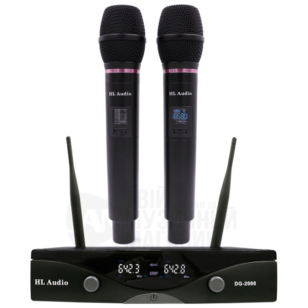 Радіосистема з двома ручними мікрофонами HL AUDIO DG-2000
