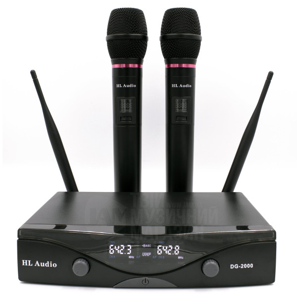 Радіосистема з двома ручними мікрофонами HL AUDIO DG-2000