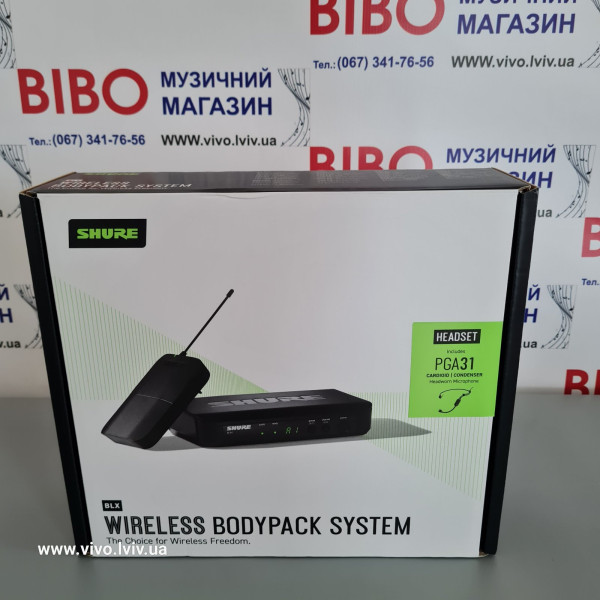 Радіосистема з наголовним мікрофоном SHURE BLX14E/P31