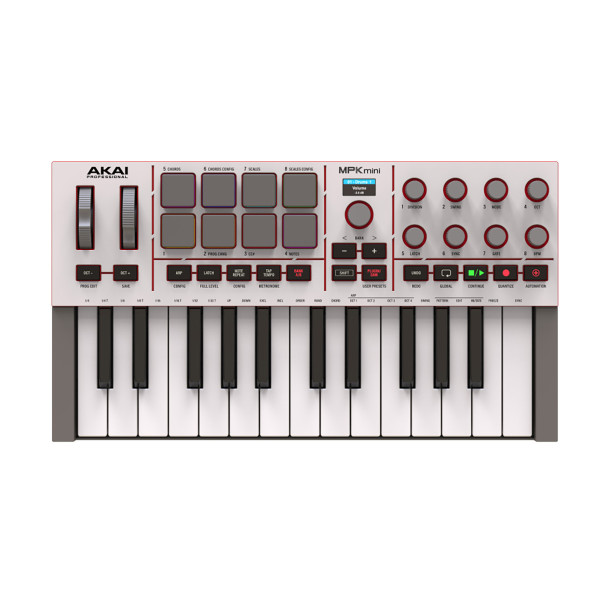 MIDI клавіатура AKAI MPK MINI 4 White