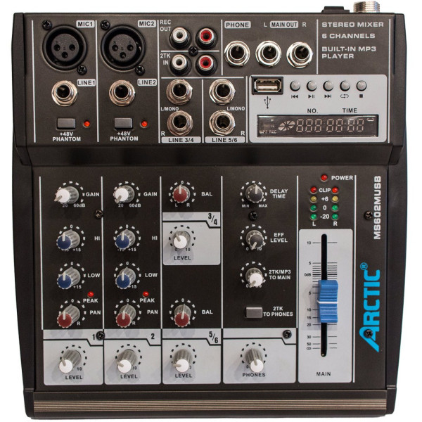 Мікшерний пульт ARCTIC MS602M USB