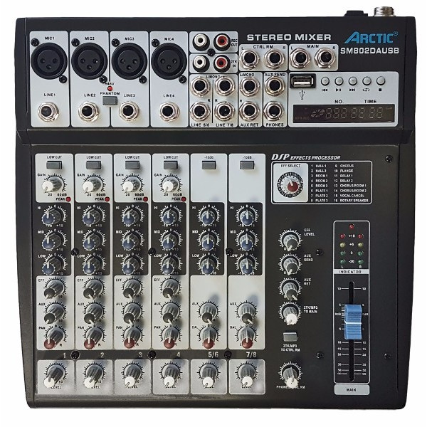Мікшерний пульт ARCTIC SM802D USB