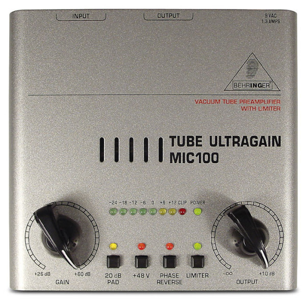 Ламповий передпідсилювач BEHRINGER Tube Ultragain MIC100
