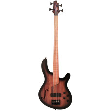 Напівакустична бас-гітара CORT B4FL MHPZ (OPEN PORE TRANS BLACK BURST)