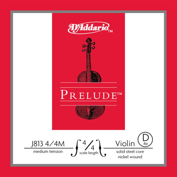 Струна ре для скрипки D'ADDARIO PRELUDE J813 Medium Tension
