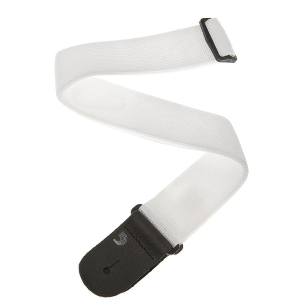 Гітарний ремінь D'ADDARIO PWS108 POLYPRO GUITAR STRAP (WHITE)