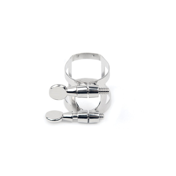 Лігатура з ковпачком для тенор саксофона RICO LIGATURE & CAP FOR TENOR SAX, HARD RUBBER-STYLE Nickel-Plated