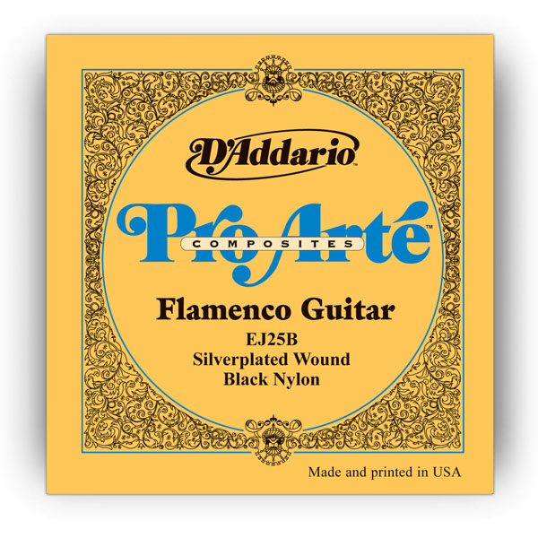 Комплект струн для класичної гітари D'ADDARIO EJ25B PRO ARTE COMPOSITES FLAMENCO BLACK NYLON