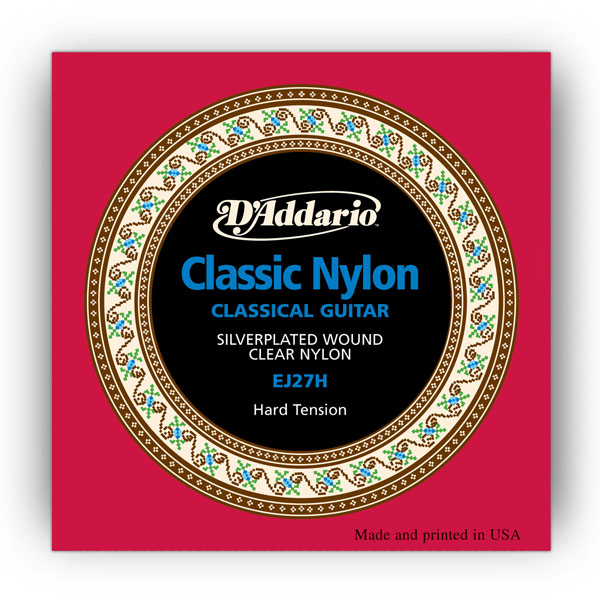 Комплект струн для класичної гітари D'ADDARIO EJ27H STUDENT CLASSICS HARD TENSION