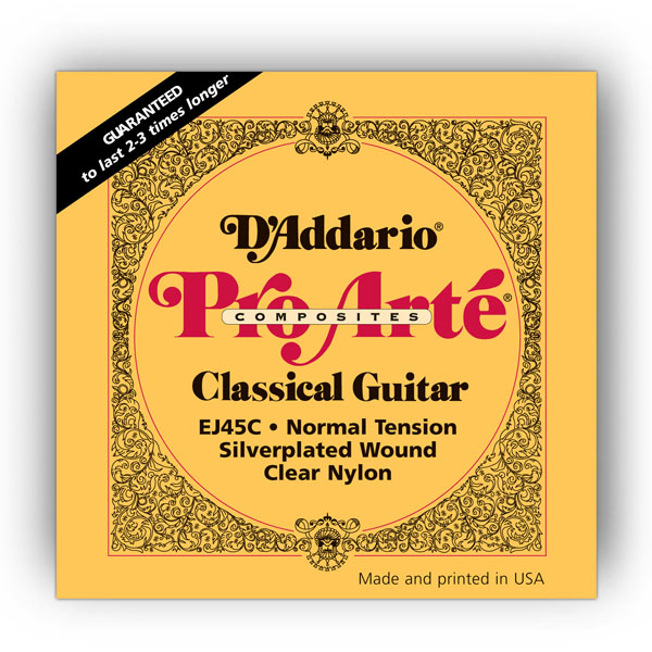 Комплект струн для класичної гітари D'ADDARIO EJ45C PRO-ARTE COMPOSITES NORMAL TENSION