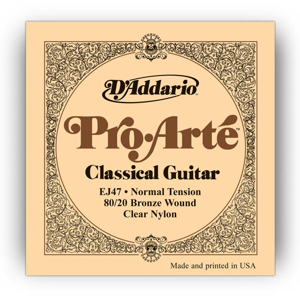 Комплект струн для класичної гітари D'ADDARIO EJ47 PRO-ARTE 80/20 BRONZE WOUND NORMAL TENSION