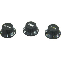 Набір пластикових ручок для потенціометрів DIMARZIO DM2111 BK STRAT KNOB (BLACK)
