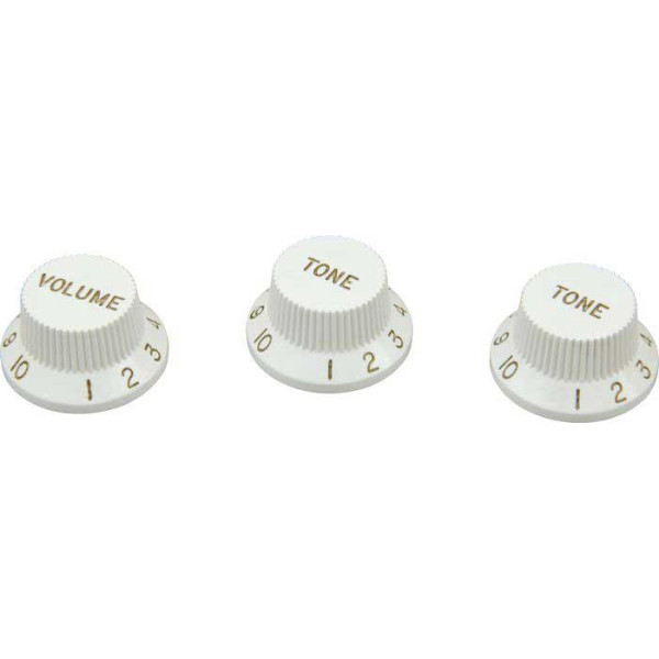 Набір пластикових ручок для потенціометрів DIMARZIO DM2111 W STRAT KNOB (WHITE)