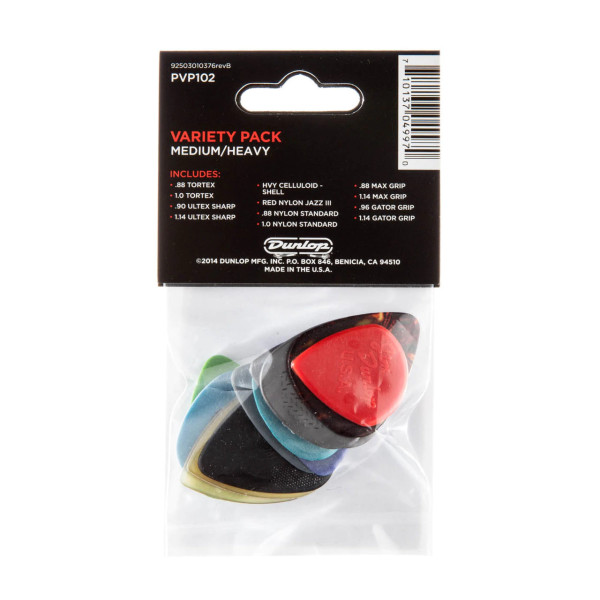 Набір медіаторів DUNLOP PVP102 GUITAR PICK MD/HV VARIETY PACK