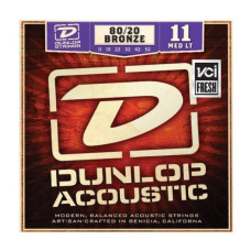 Комплект струн для акустичної гітари DUNLOP DAB1152 80/20 BRONZE MEDIUM LIGHT (11-52)