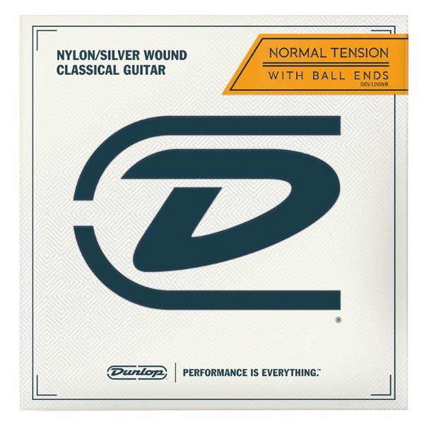 Комплект струн для класичної гітари DUNLOP DCV100NB NORMAL TENSION BALL END CLASSICAL GUITAR STRINGS