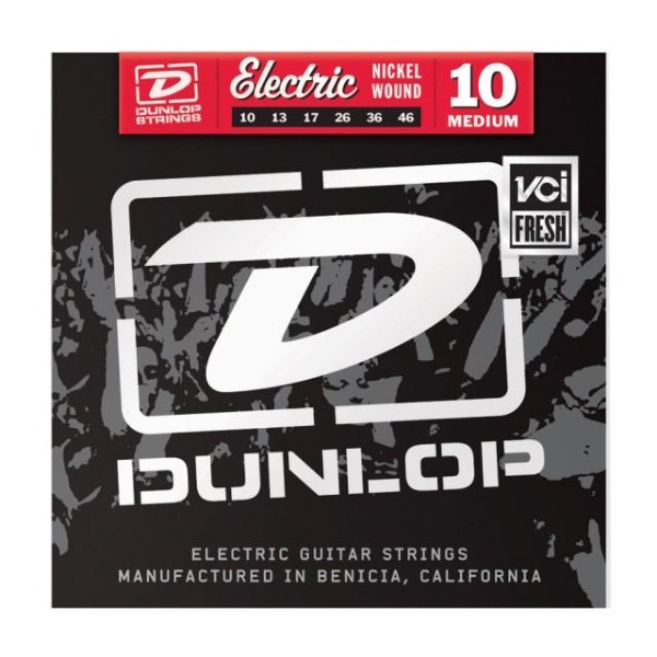 Комплект струн для електрогітари DUNLOP DEN1046 PERFORMANCE+ ELECTRIC GUITAR STRINGS (10-46)