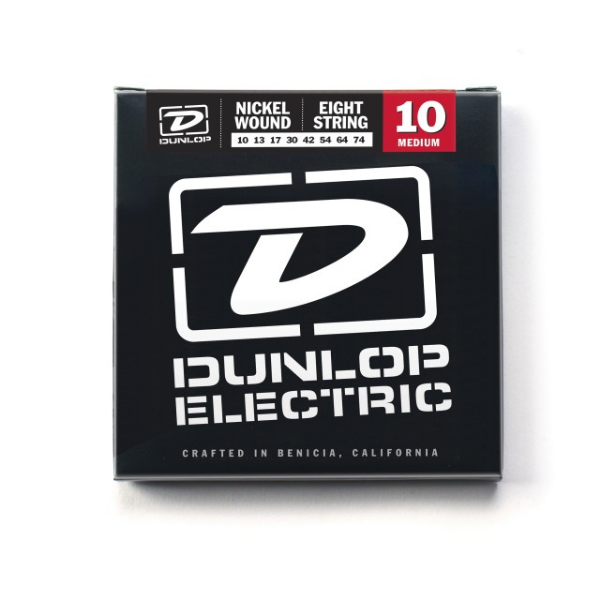 Комплект струн для електрогітари DUNLOP DEN1074 PERFORMANCE+ ELECTRIC GUITAR STRINGS 10-74 | 8-STRING
