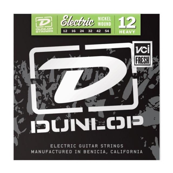 Комплект струн для електрогітари DUNLOP DEN1254 PERFORMANCE+ ELECTRIC GUITAR STRINGS (12-54)