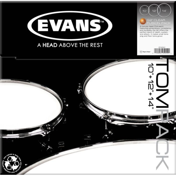 Набір пластиків EVANS ETPG2CLR-F G2 CLEAR FUSION