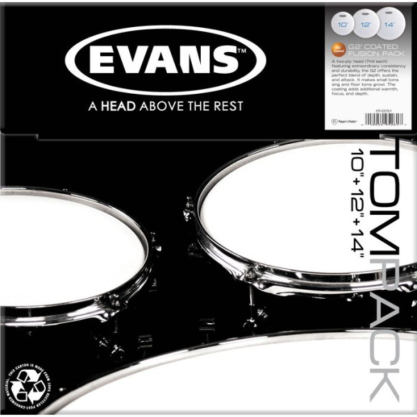 Набір пластиків EVANS ETPG2CTD-S G2 COATED STANDARD