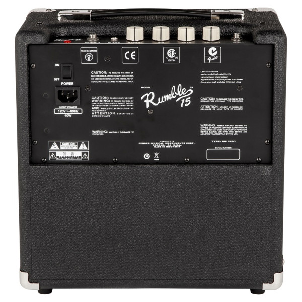 Комбопідсилювач для бас-гітари FENDER RUMBLE 15
