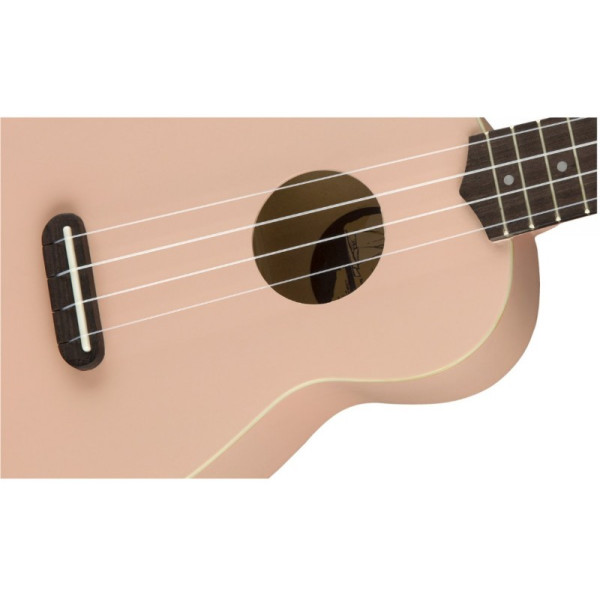 Укулеле сопрано FENDER UKULELE VENICE SOPRANO SHELL PINK