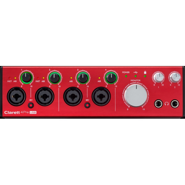 Аудіоінтерфейс FOCUSRITE Clarett+ 4Pre
