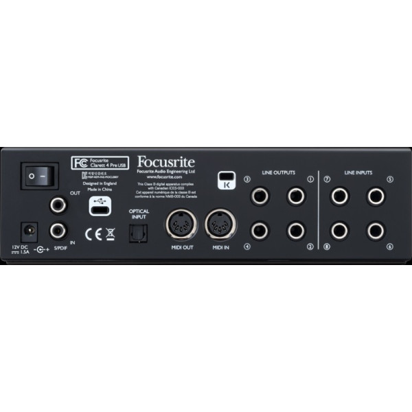 Аудіоінтерфейс FOCUSRITE Clarett+ 4Pre