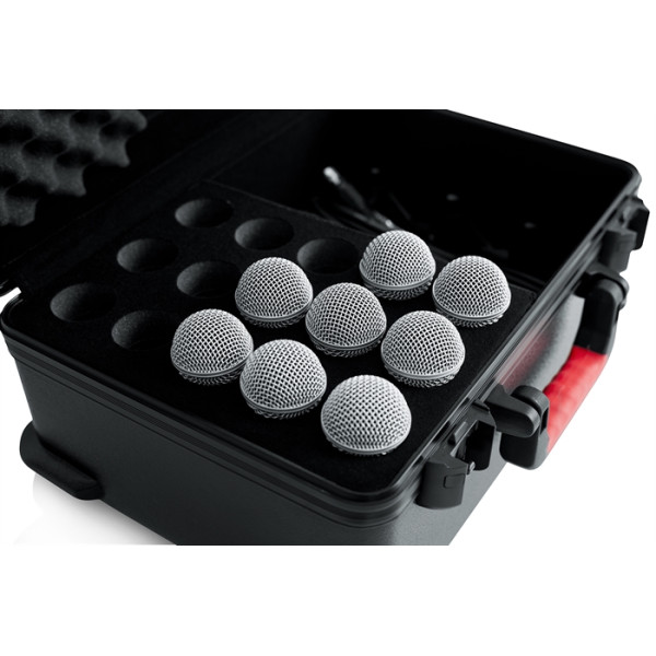 Кейс для мікрофонів GATOR GTSA-MIC15 - Case w/ Drops for 15 Mics