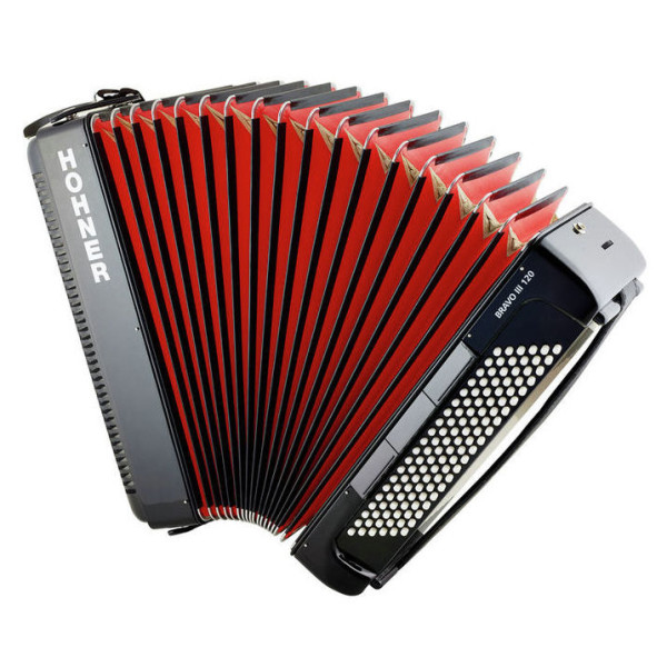 Акордеон HOHNER Bravo III 120 А16822 Black New Bellow