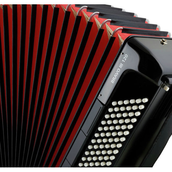 Акордеон HOHNER Bravo III 120 А16822 Black New Bellow