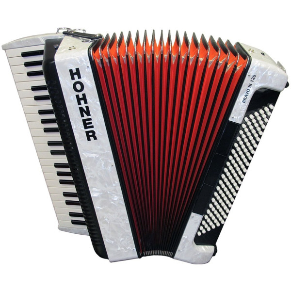 Акордеон HOHNER Bravo III 120 White A16812 SilentKey