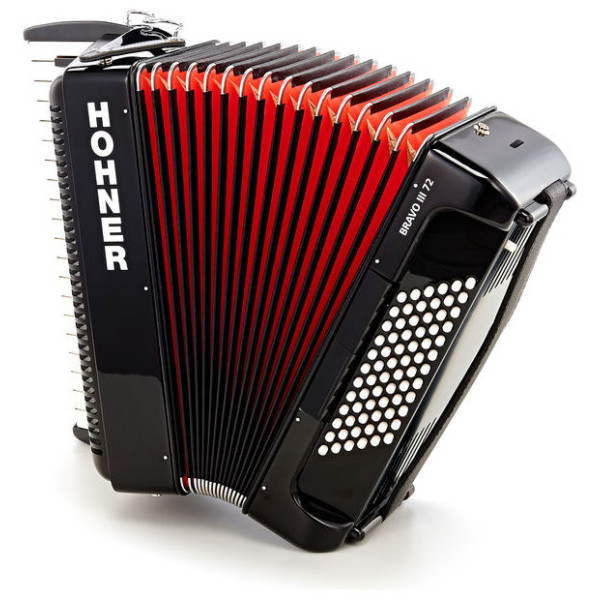 Акордеон HOHNER Bravo III 72 Black A16622 SilentKey