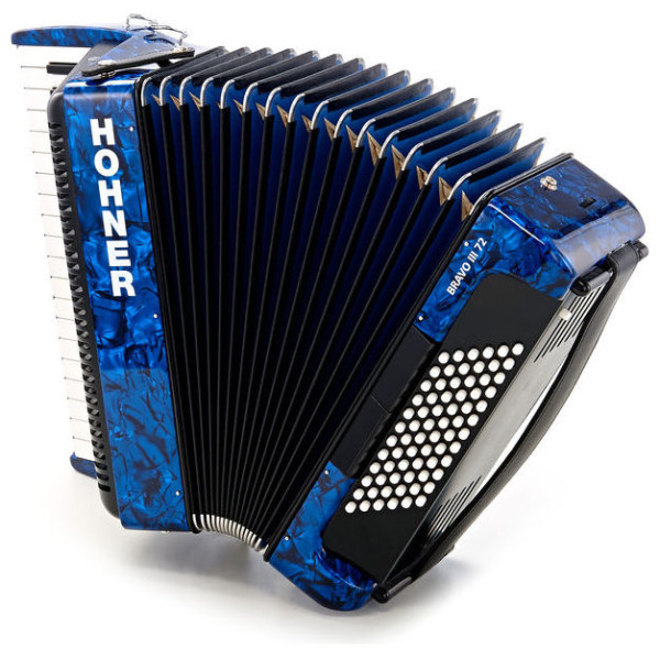 Акордеон HOHNER Bravo III 72 Dark Blue A16642 SilentKey