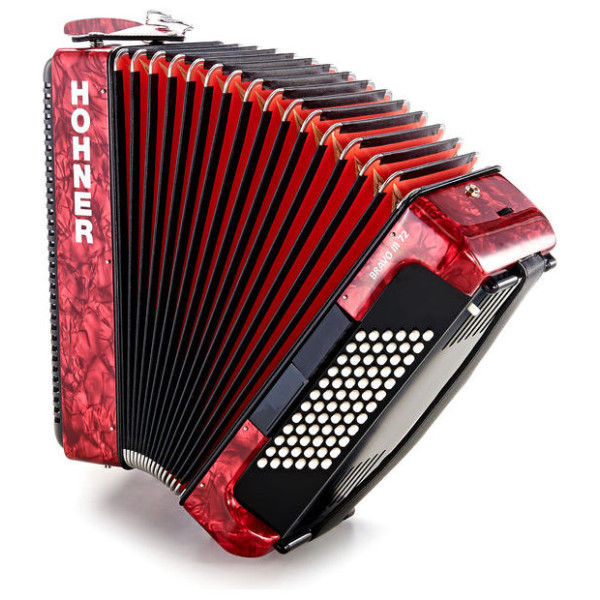 Акордеон HOHNER Bravo III 72 Red A16632 SilentKey