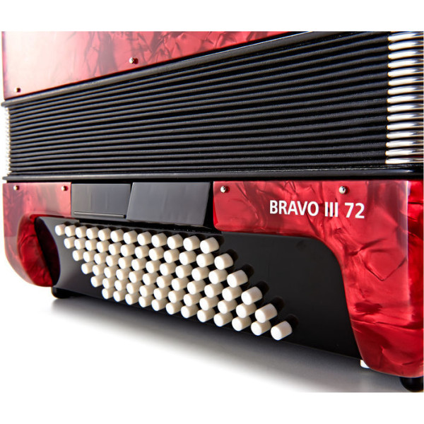 Акордеон HOHNER Bravo III 72 Red A16632 SilentKey