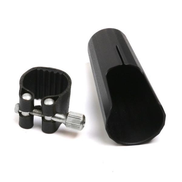 Лігатура з ковпачком для сопрано саксофона J.MICHAEL D02 Leather Clamp and Cap for Soprano Sax
