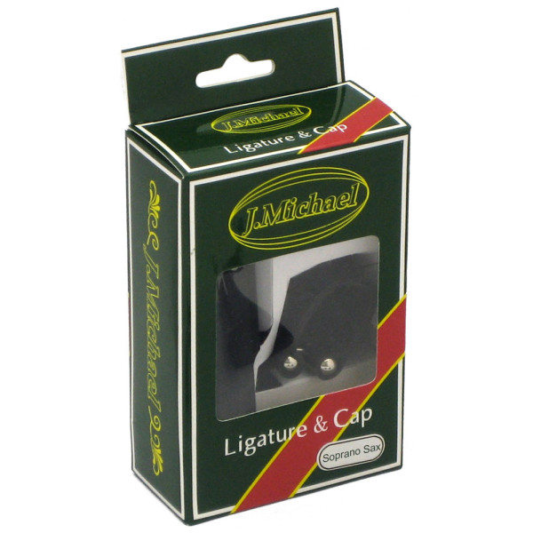 Лігатура з ковпачком для сопрано саксофона J.MICHAEL D02 Leather Clamp and Cap for Soprano Sax