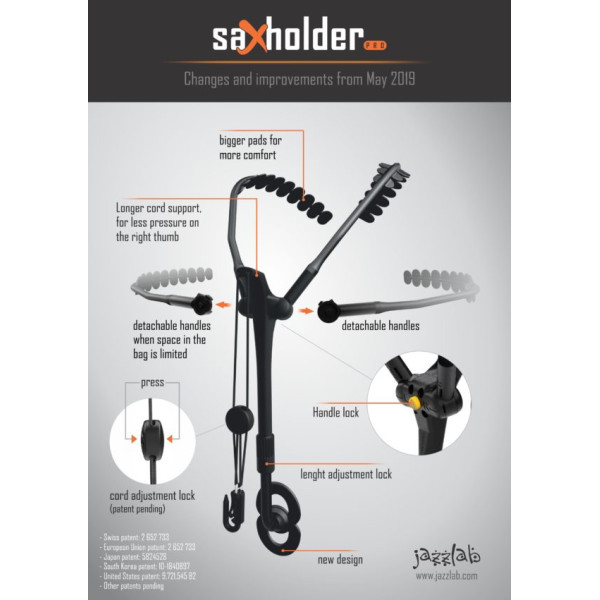 Ремінь для саксофона JAZZLAB SAXHOLDER PRO Size M
