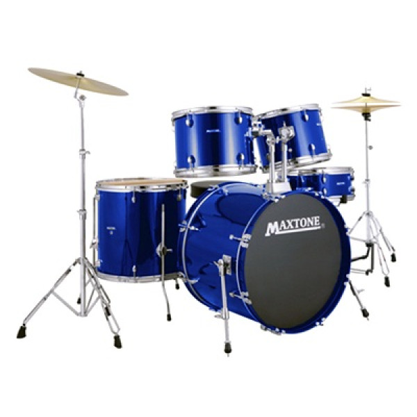 Акустична ударна установка MAXTONE MXC3005 (Metallic Blue)