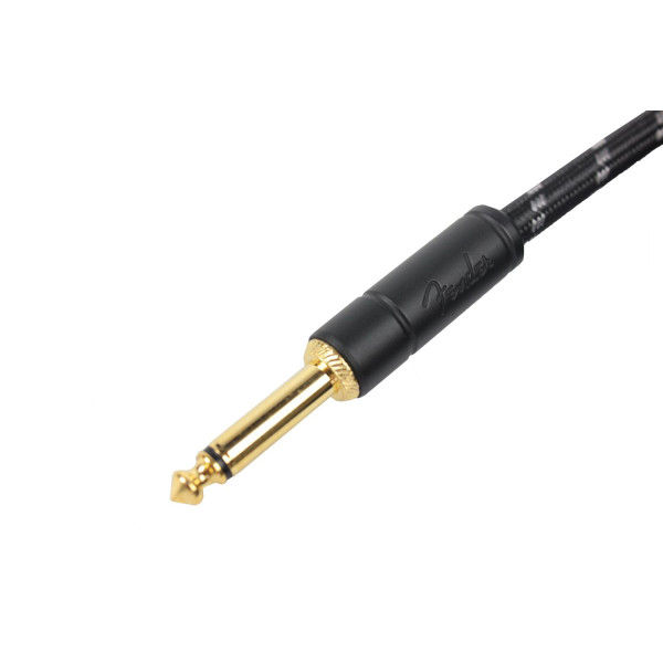 Інструментальний кабель FENDER CABLE DELUXE SERIES 25' ANGLED BLACK TWEED